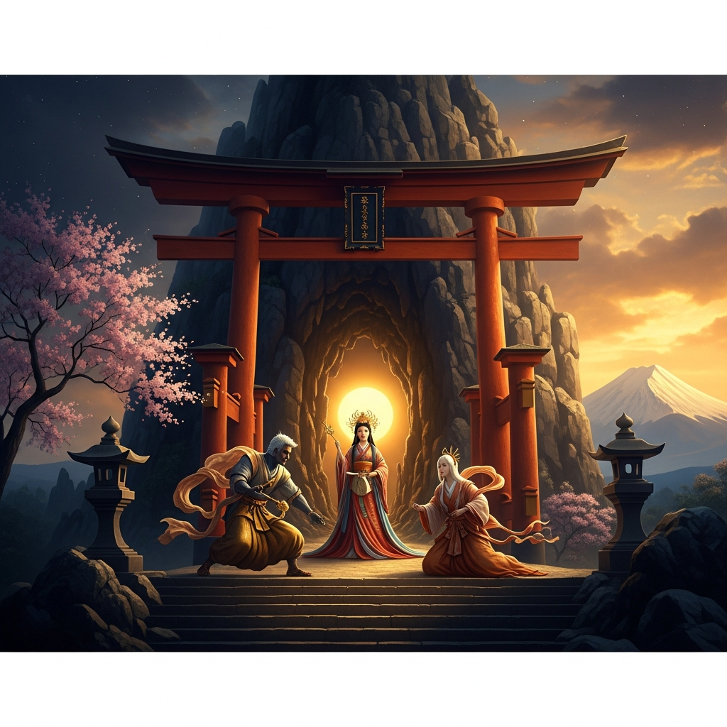 Amaterasu and the Rock Cave of Heaven