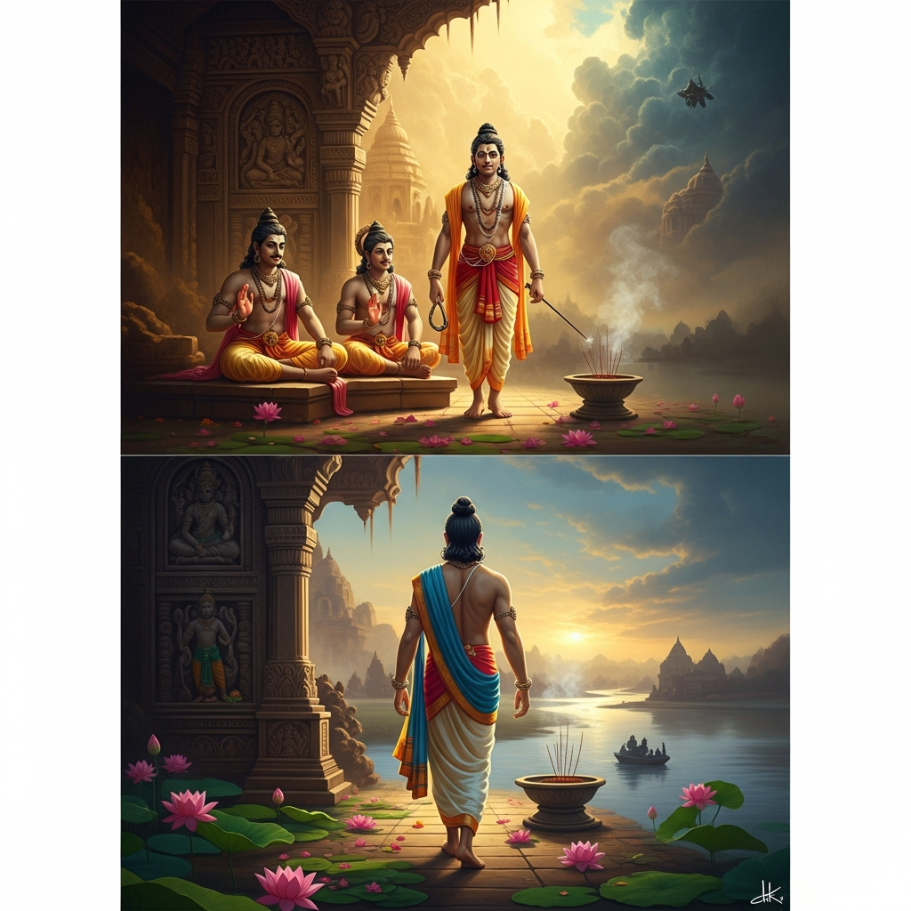 Bhagiratha's Thousand-Year Penance