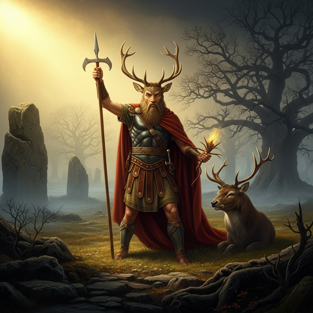 Cernunnos at the Hinge of Winter