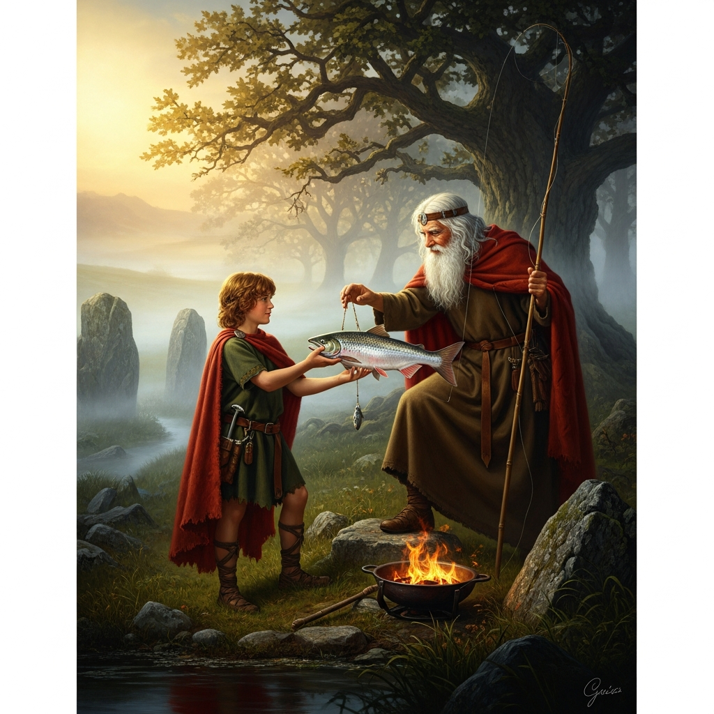 Fionn and the Salmon of Knowledge