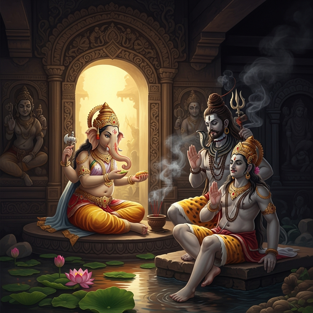Ganesha and the Elephant Head