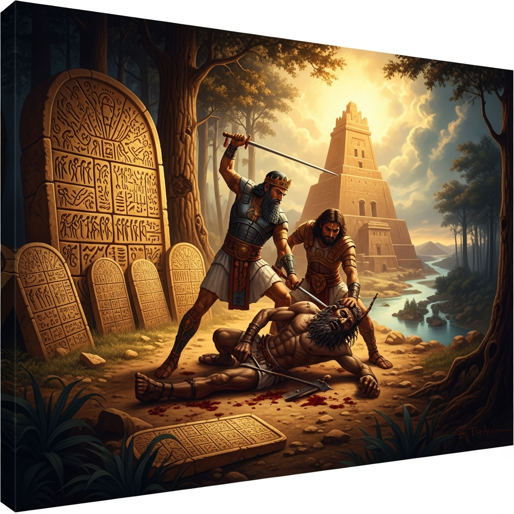 Gilgamesh and Enkidu Slay Humbaba