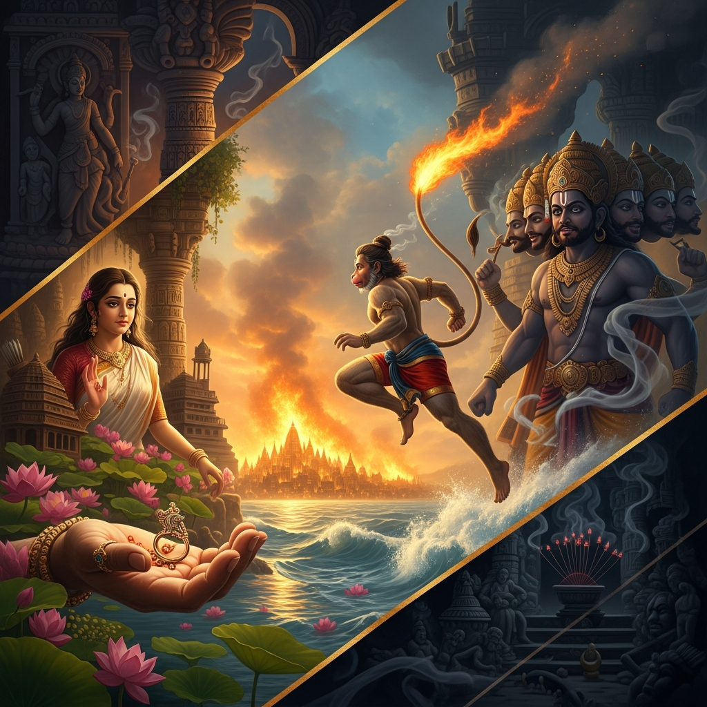 Hanuman Burns Lanka