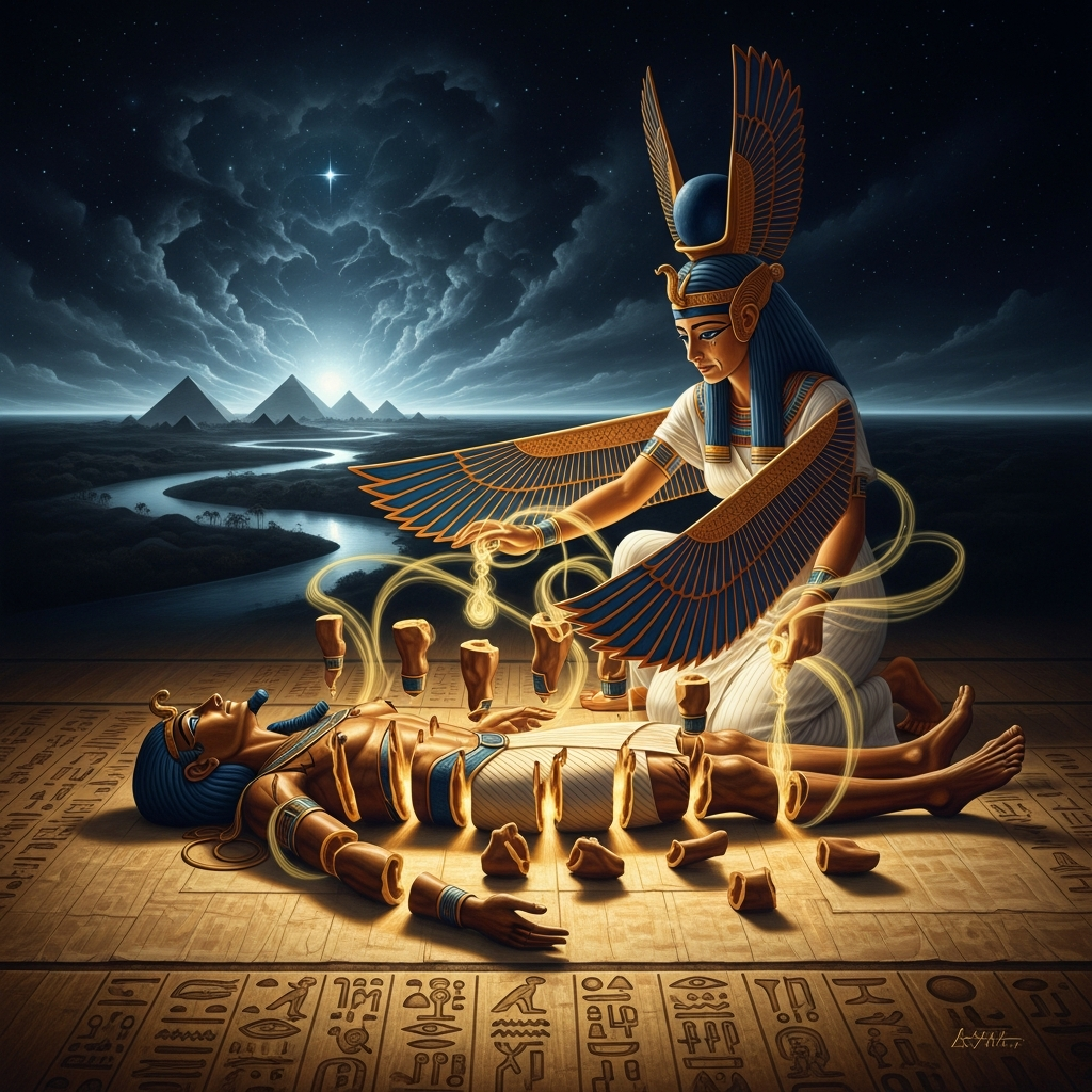 Isis Reassembles Osiris
