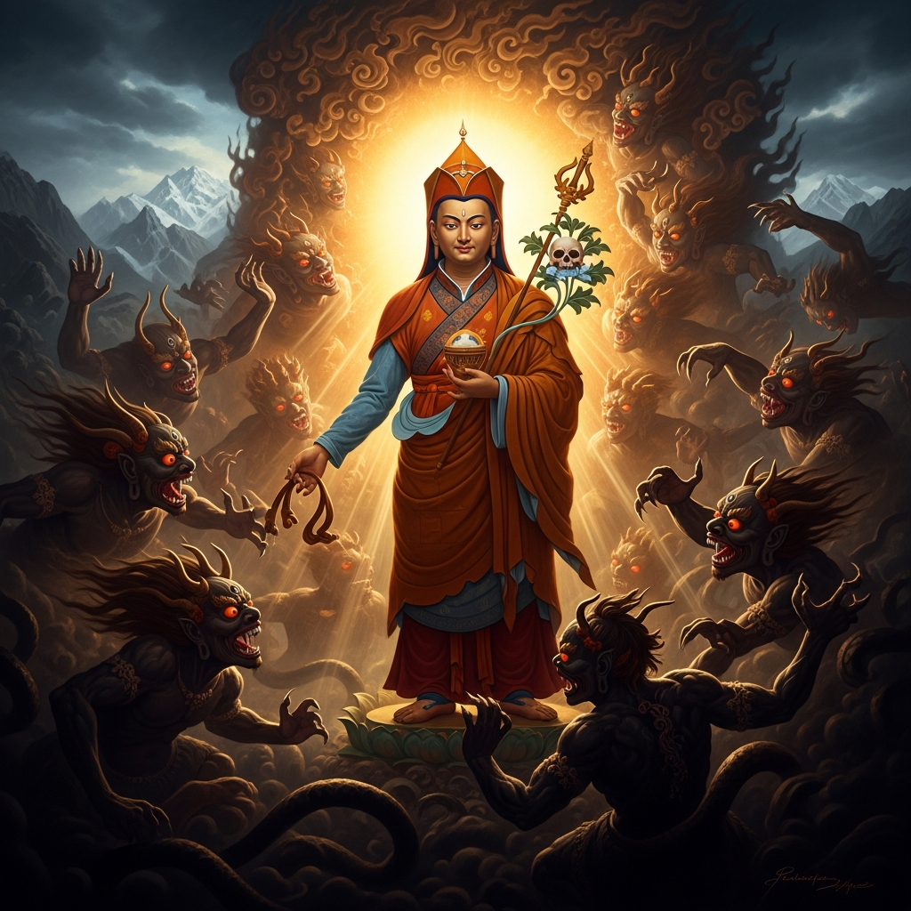 Padmasambhava on the Roof of the World