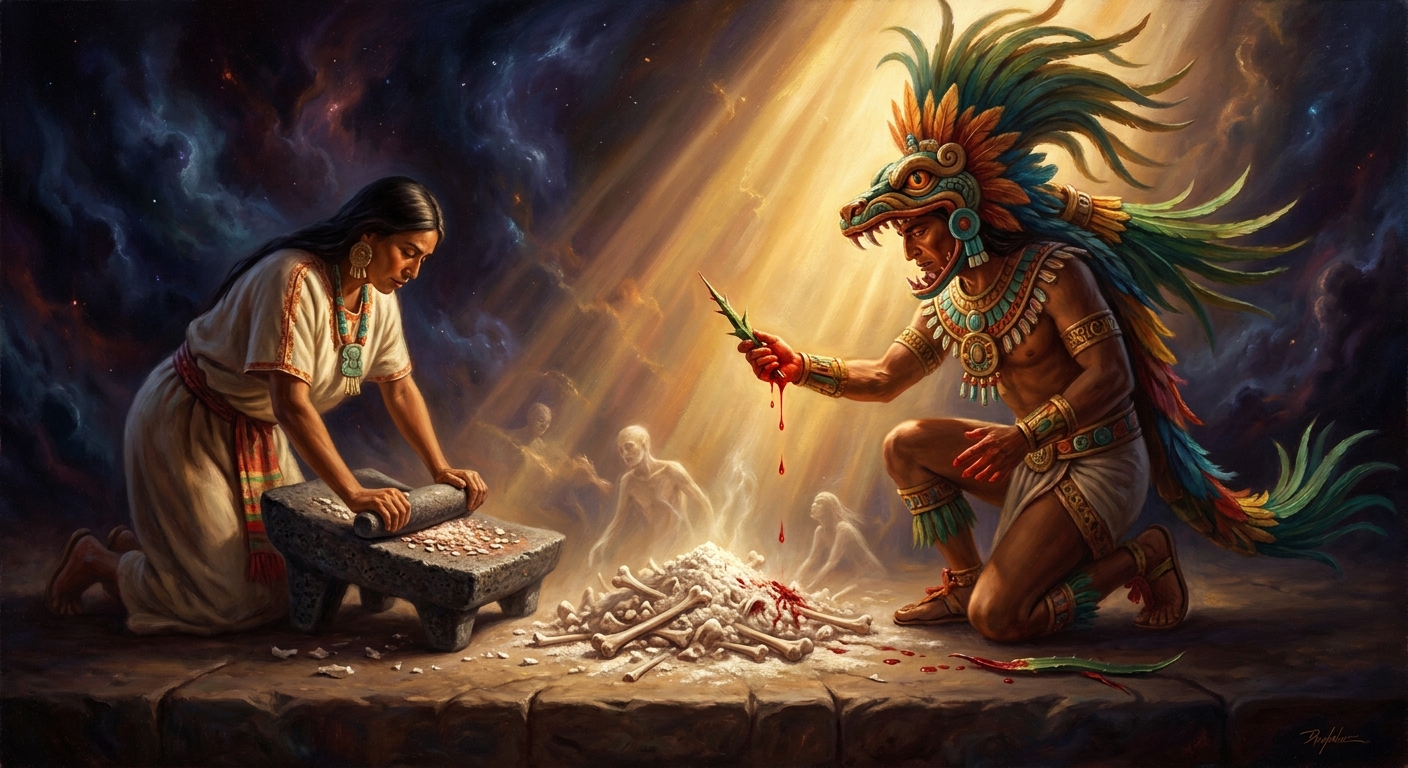Quetzalcoatl in the Bone-Pit