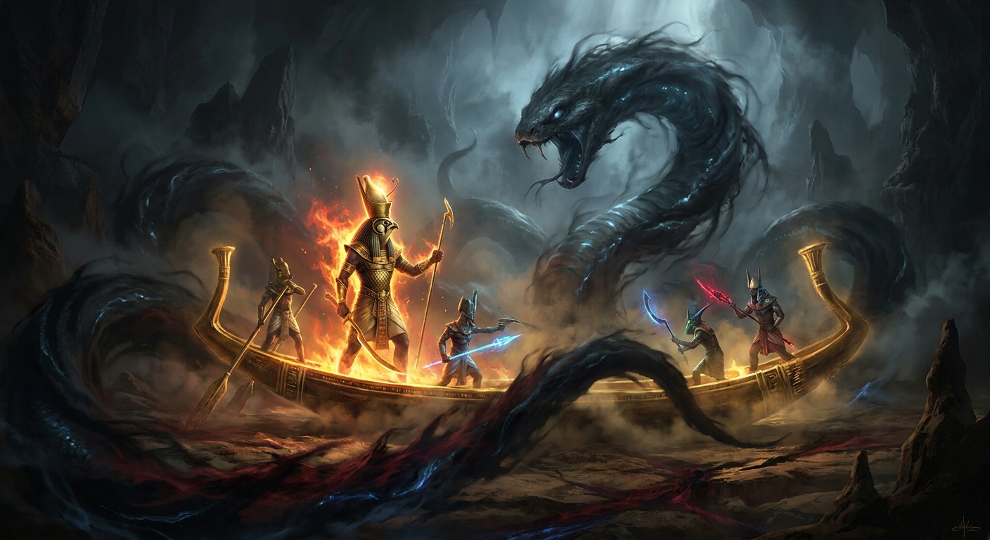 Ra and the Nightly Serpent