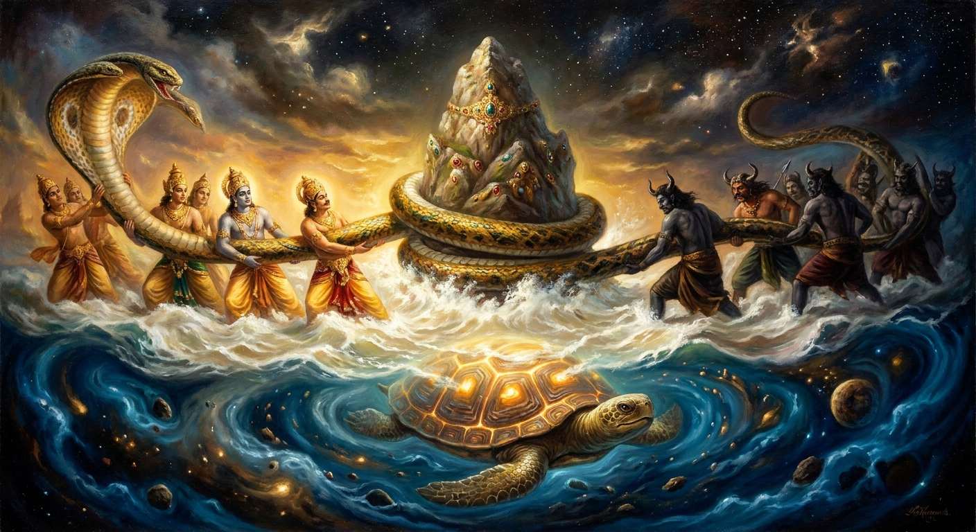 Samudra Manthan: The Churning of the Cosmic Ocean