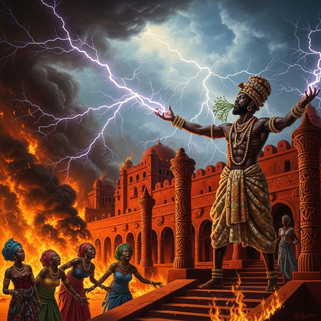 Sango Hangs Himself and Becomes the Storm