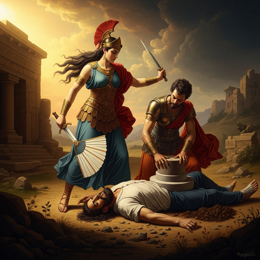 Anat Threshes the Dead