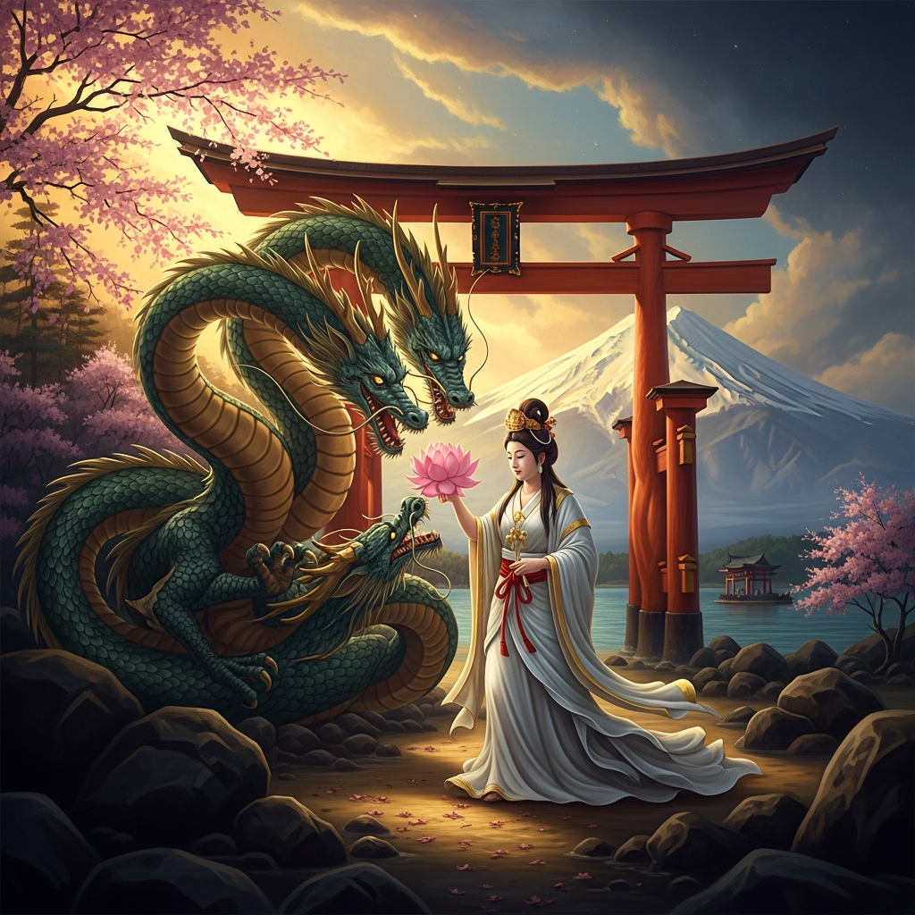Benzaiten and the Dragon King