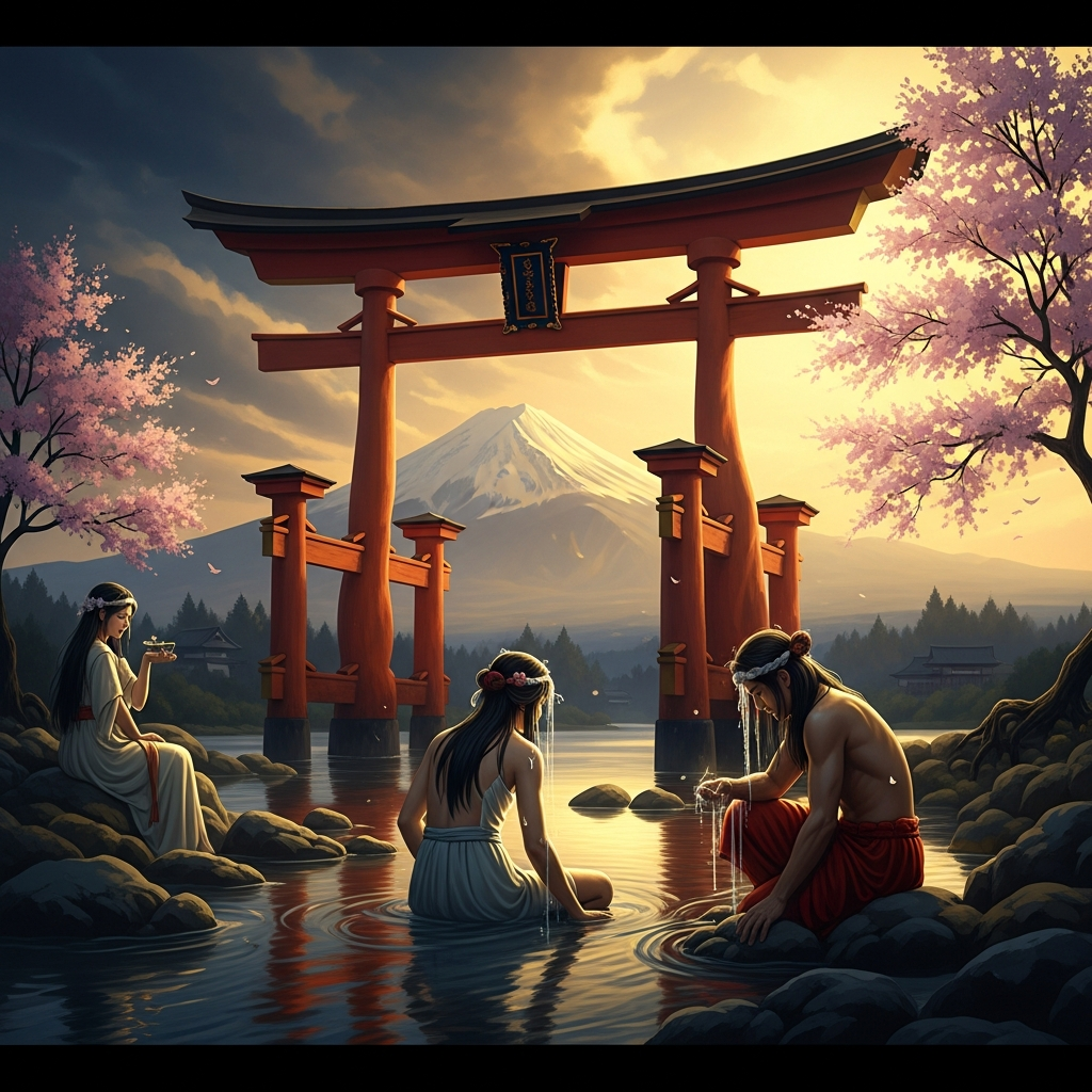 Izanagi Washes Himself Clean