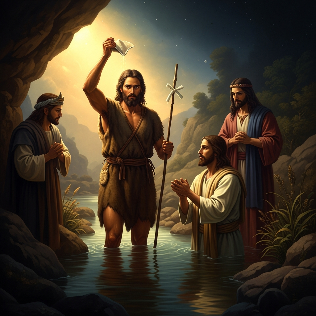Yahia the True Prophet Baptizes in the Jordan