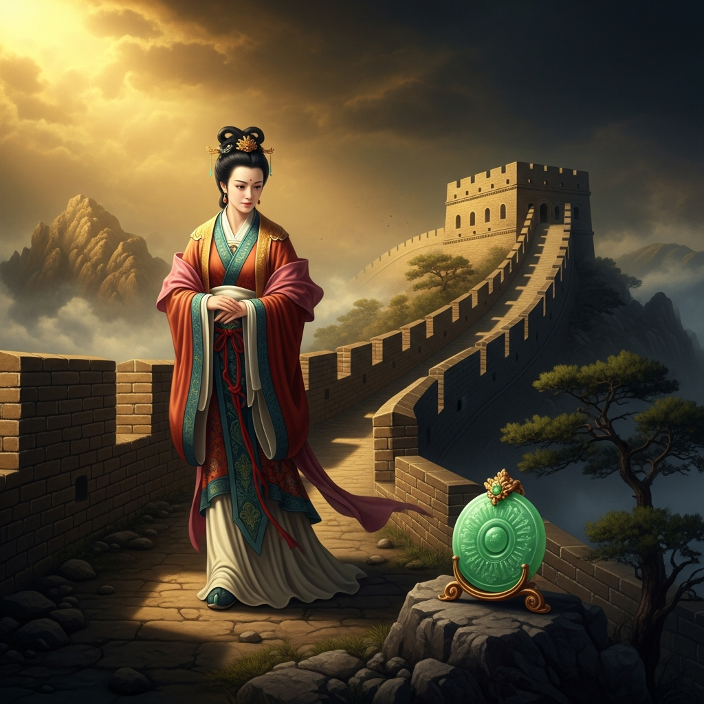Lady Meng Jiang Weeps Down the Wall