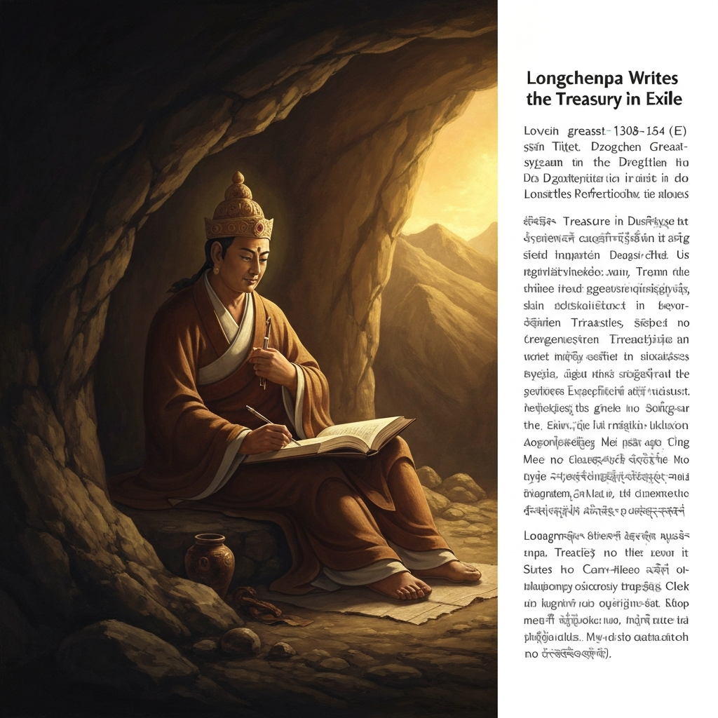 Longchenpa Writes the Treasury in Exile
