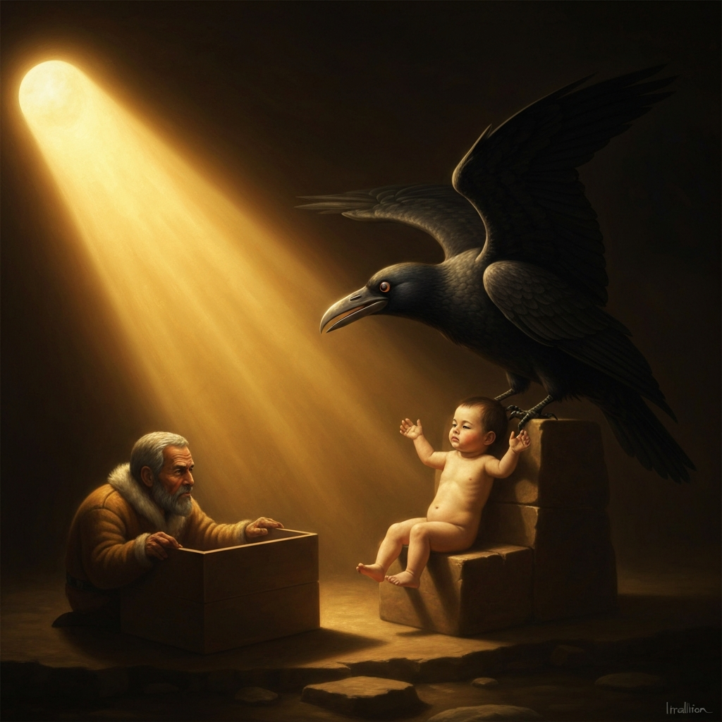Raven Steals the Light from the Box