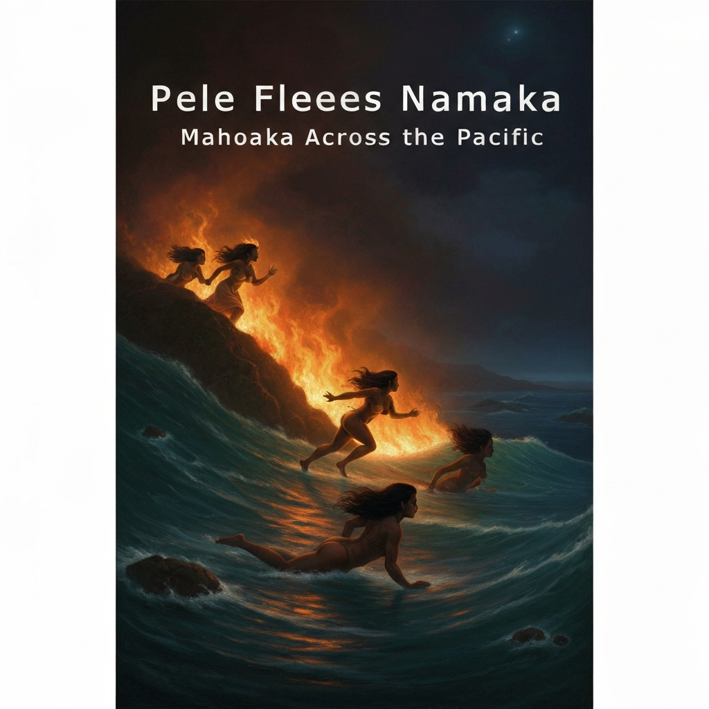 Pele Flees Namaka Across the Pacific