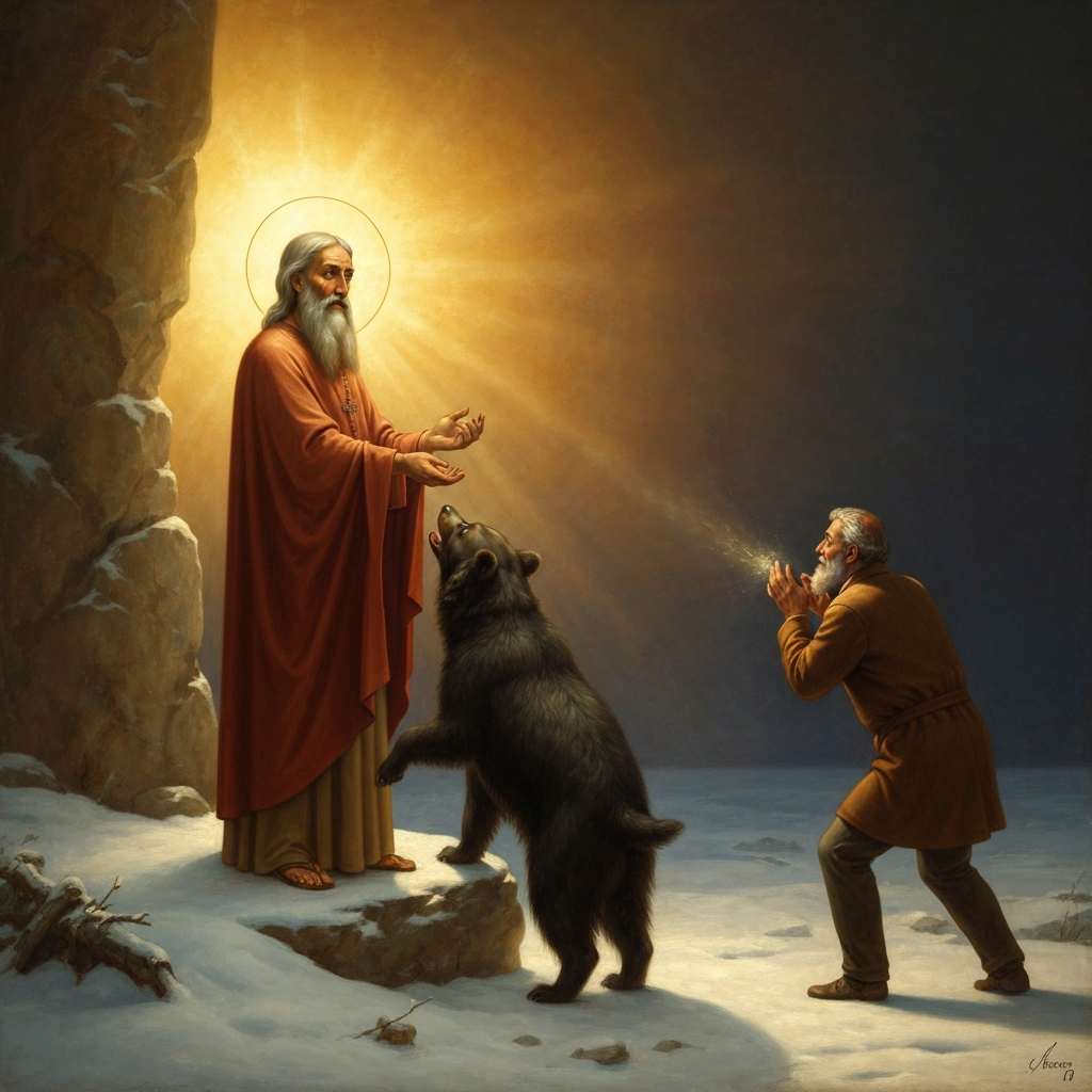 Seraphim of Sarov and the Bear