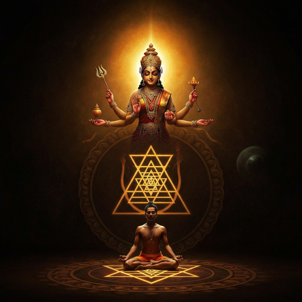 Tripura Sundari and the Geometry of the Universe