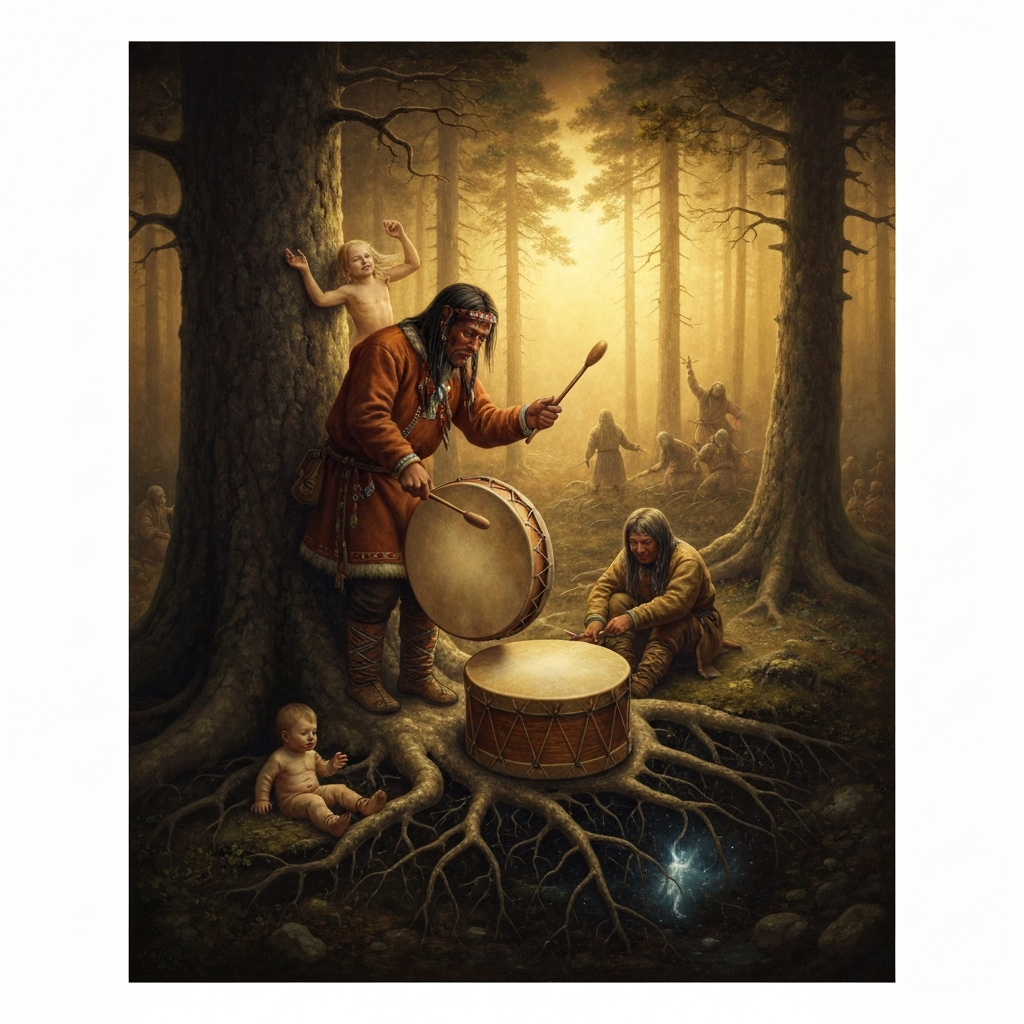 The Shaman Retrieves a Soul from the Lower World