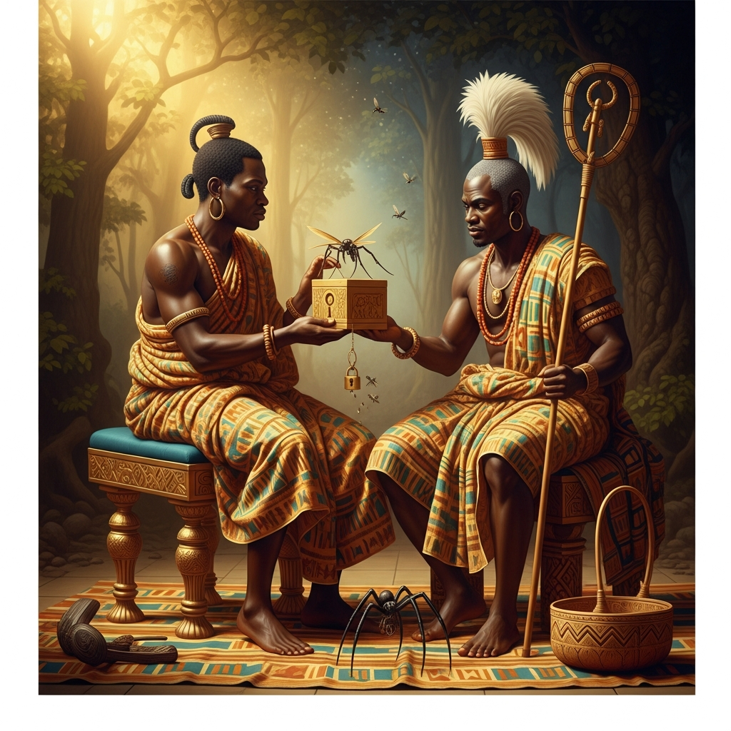 Nyame Hides the Stories in a Box