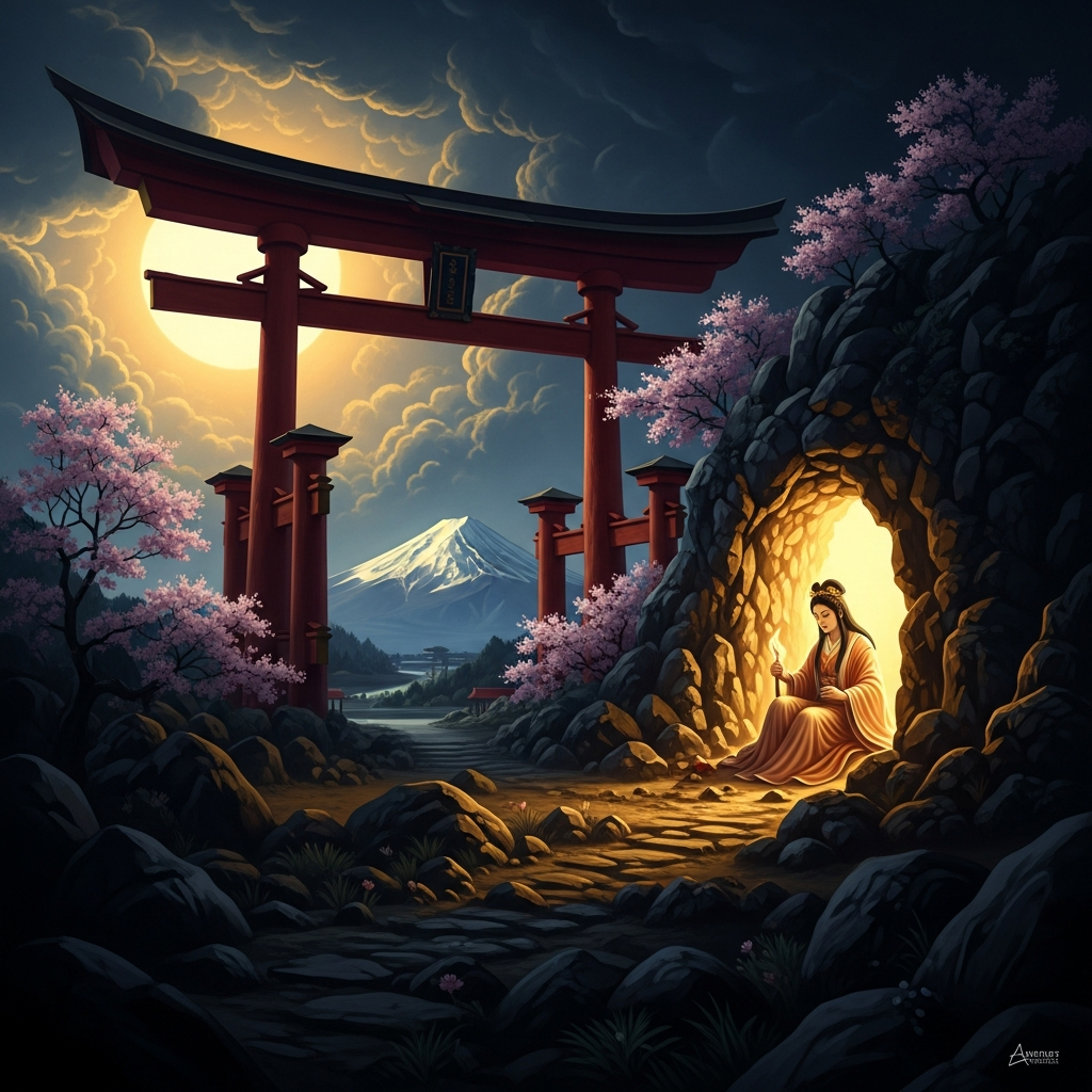 Amaterasu Retreats and the World Goes Dark