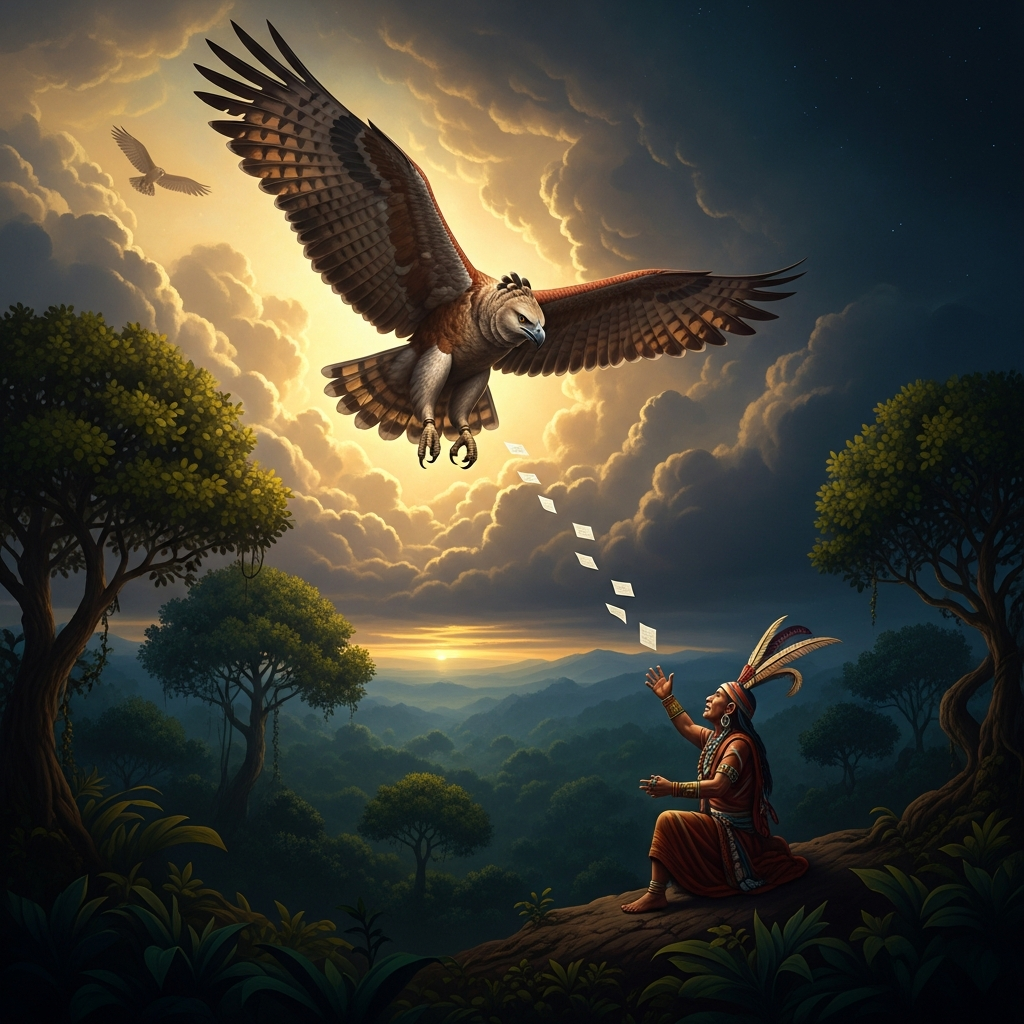 The Harpy Eagle Who Carries Messages to the Sky