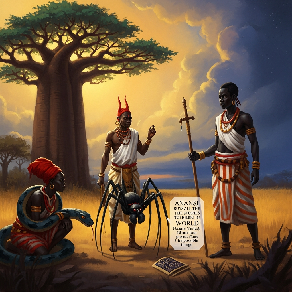 Anansi Buys All the Stories in the World