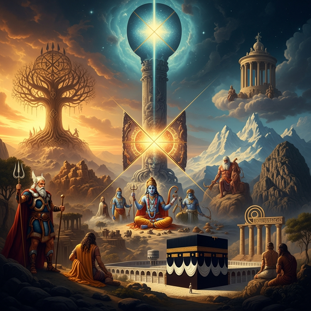 The Navel of the World: Axis Mundi Across World Mythology