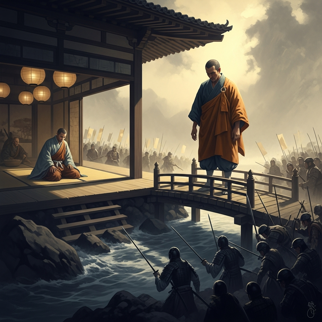 Benkei Standing Dead at the Bridge