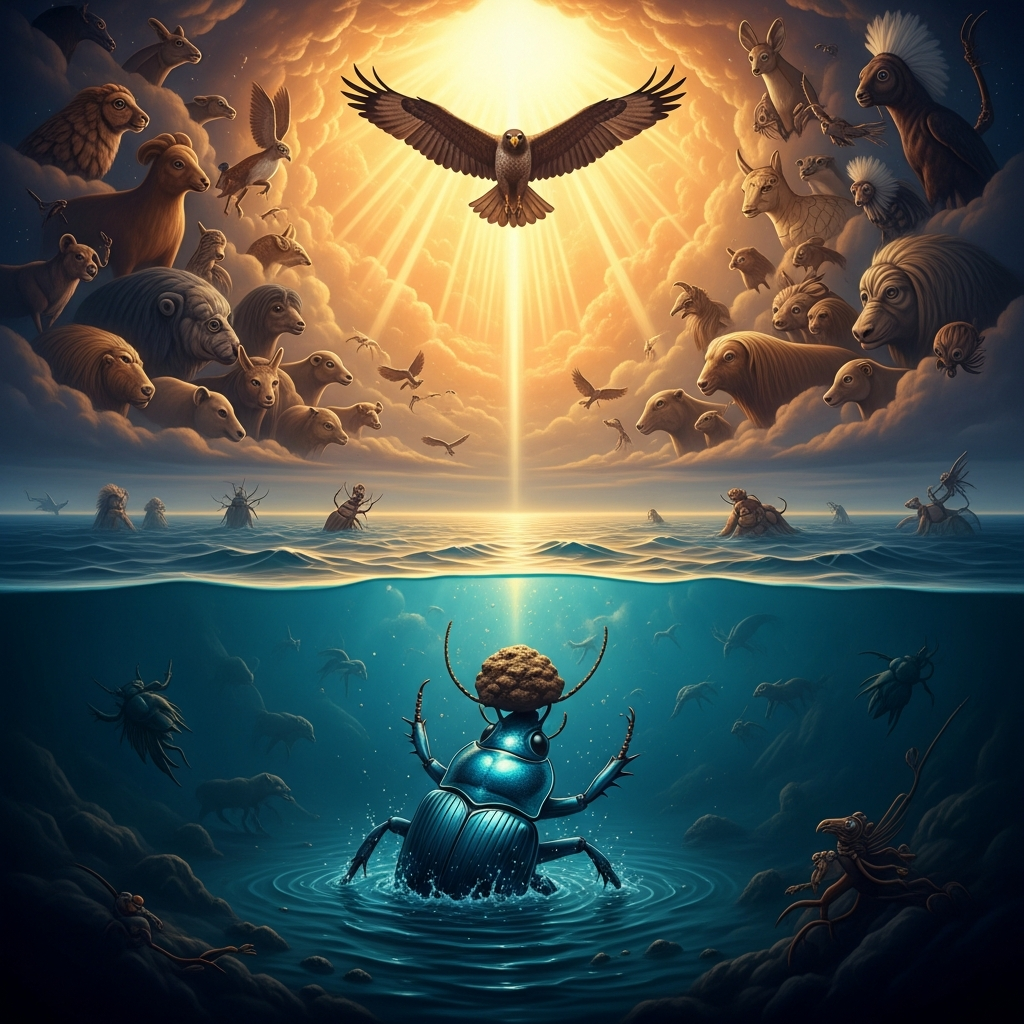 Water Beetle Brings Up the Earth