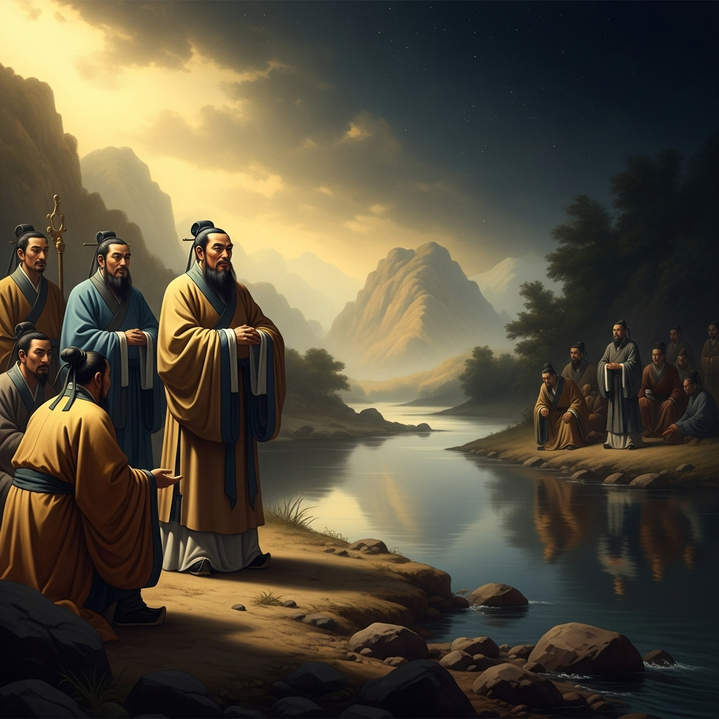 Confucius Stands at the River and Weeps