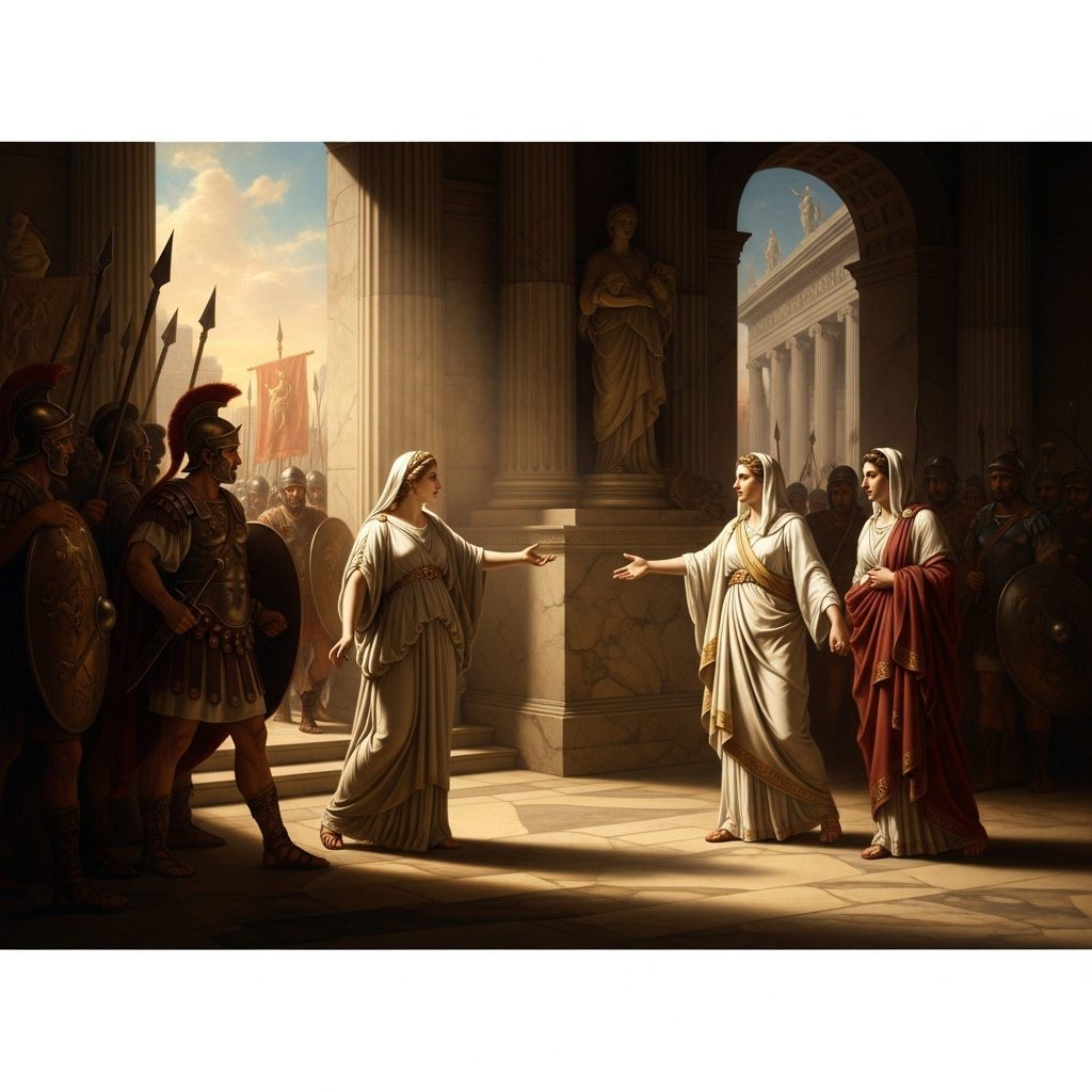 Veturia Stops Her Son's Army with Words