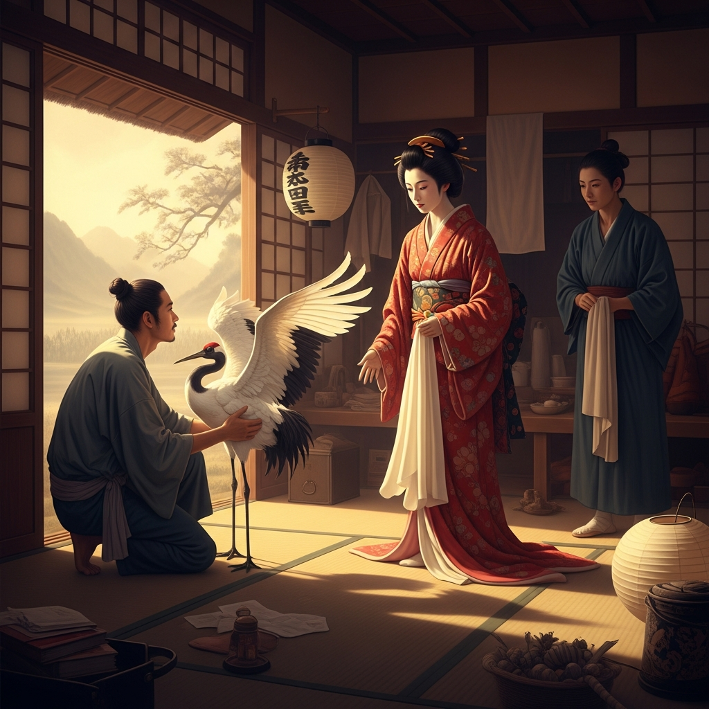 The Crane Wife and the Cloth She Would Not Name