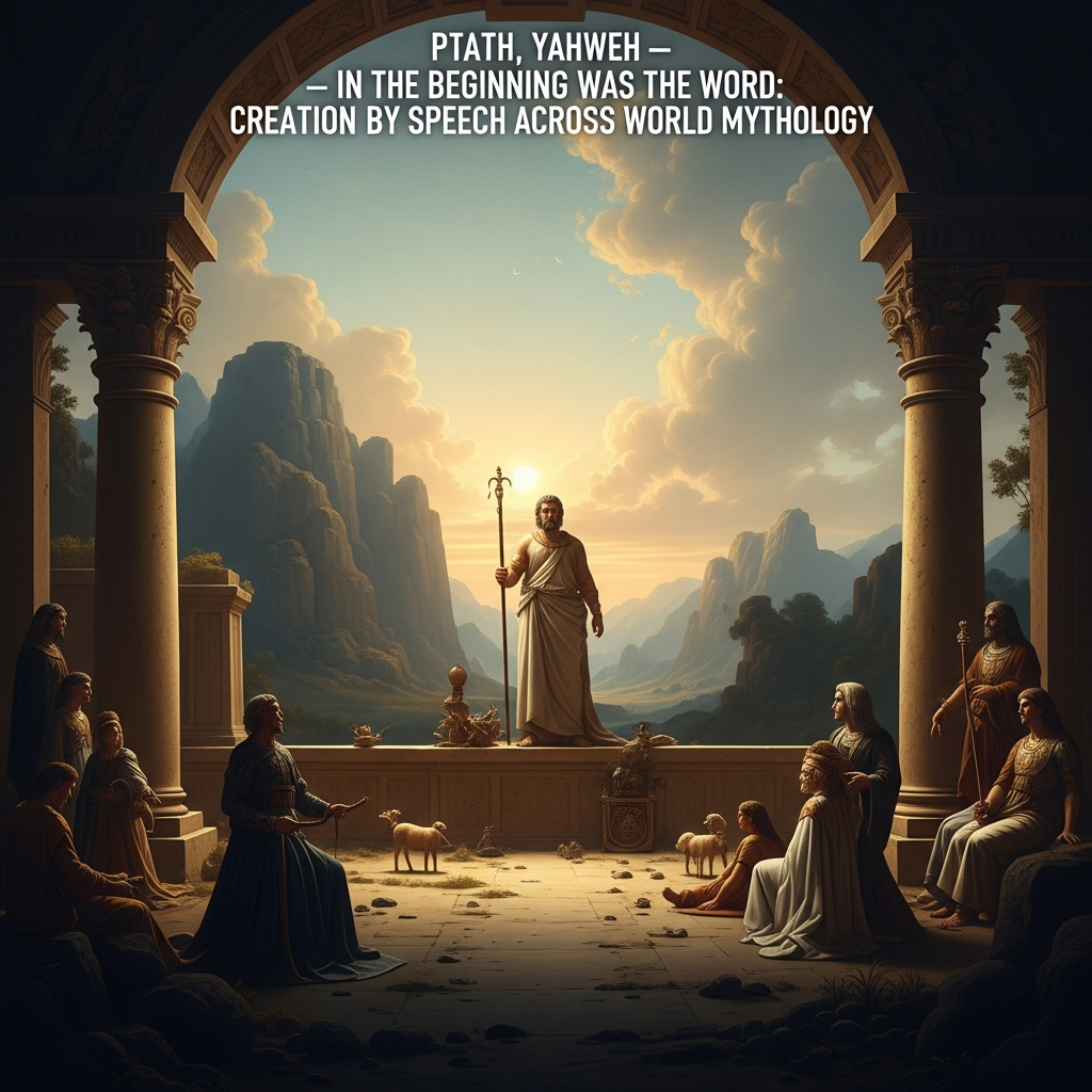 In the Beginning Was the Word: Creation by Speech Across World Mythology