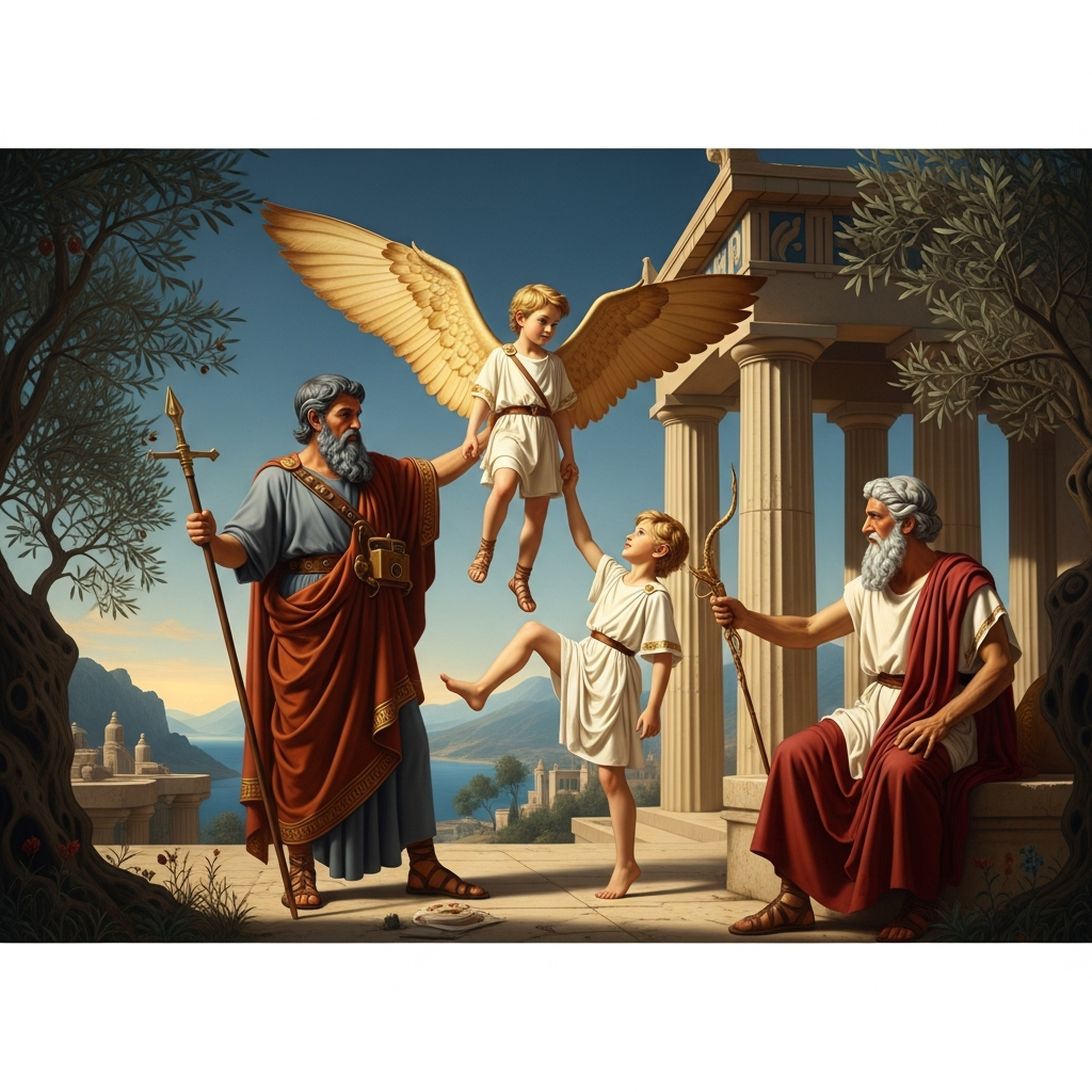 Daedalus and Icarus: The Wax, the Sun, the Falling Boy