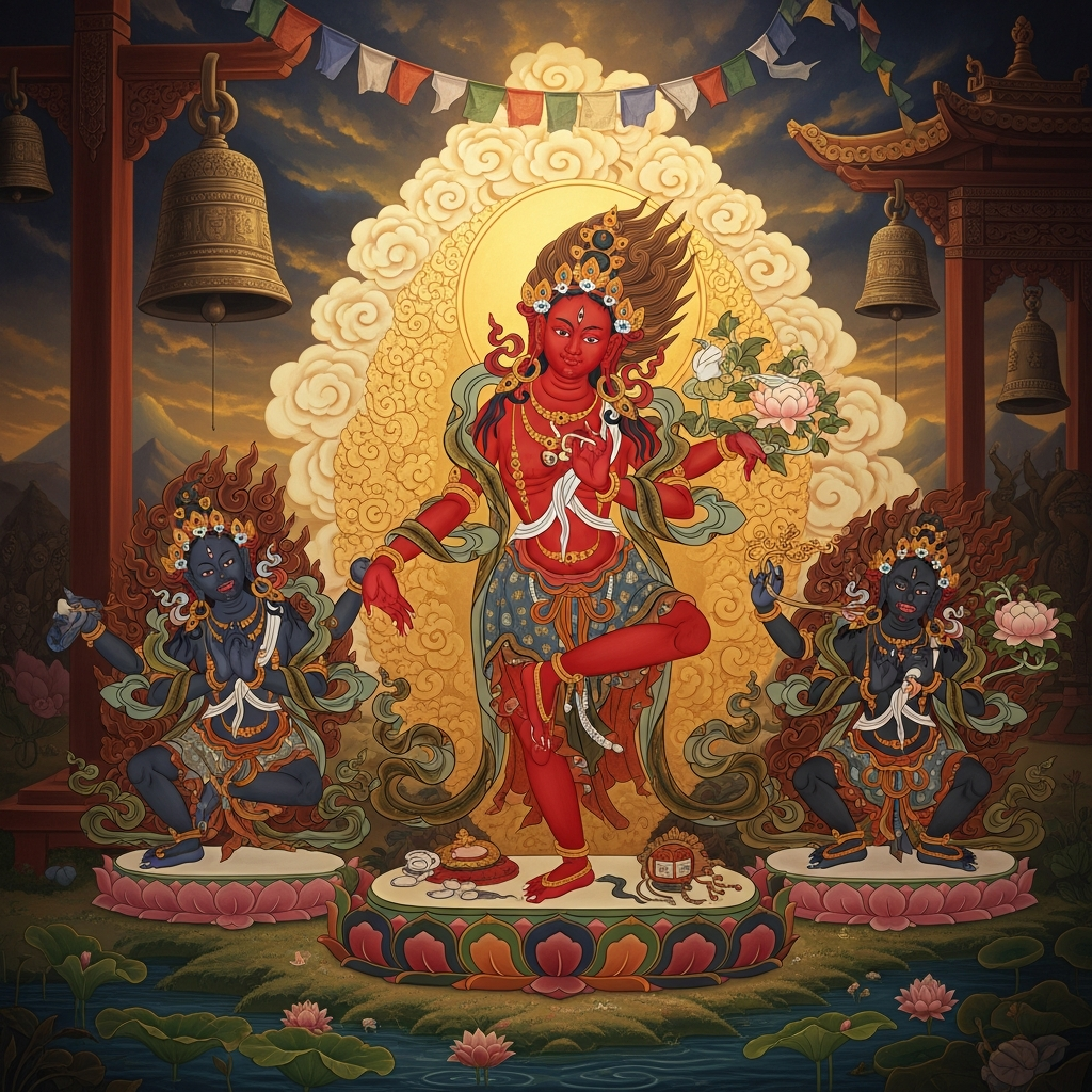 The Ḍākinī Who Appears in Charnel Grounds