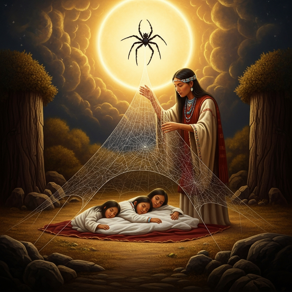 Asibikaashi and the Web of Protection