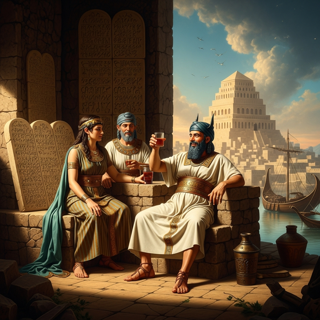 Inanna Steals the Divine Decrees from Enki