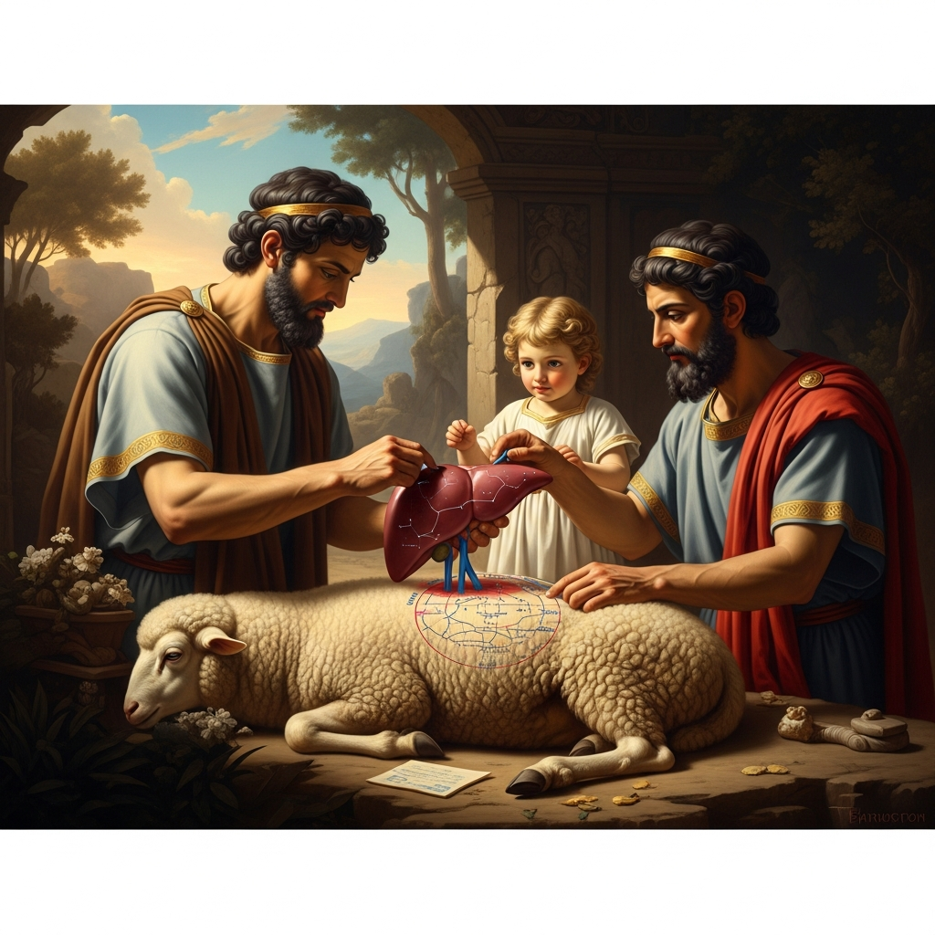 The Haruspex Reads the Sheep's Liver