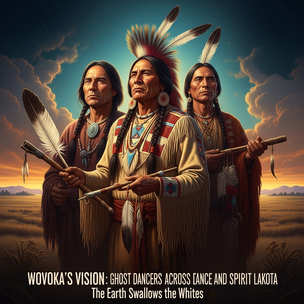 Wovoka's Vision: The Earth Swallows the Whites