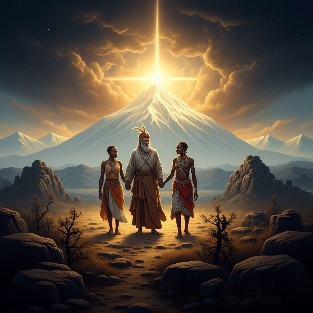 Gikuyu and Mumbi at the Mountain of Brightness