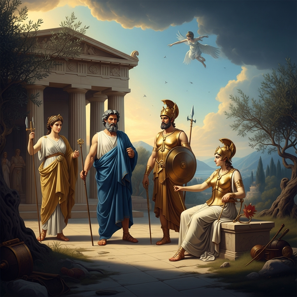 Greek Mythology: The Olympians, the Heroes, and the Architecture of Fate