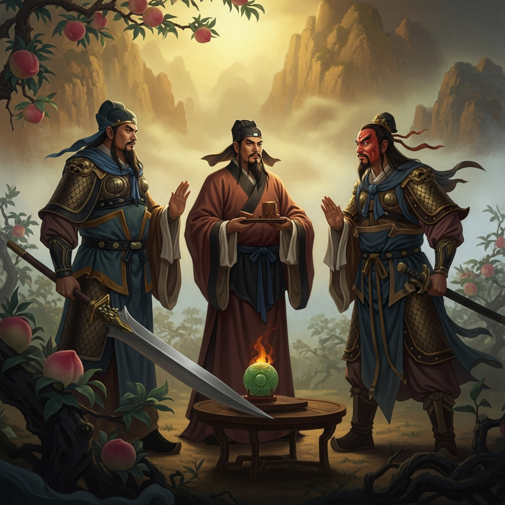 Guan Yú's Oath in the Peach Garden