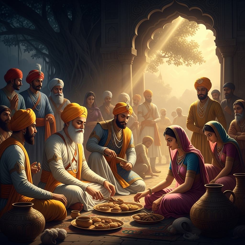 Guru Amar Das and the Meal Before the Meeting