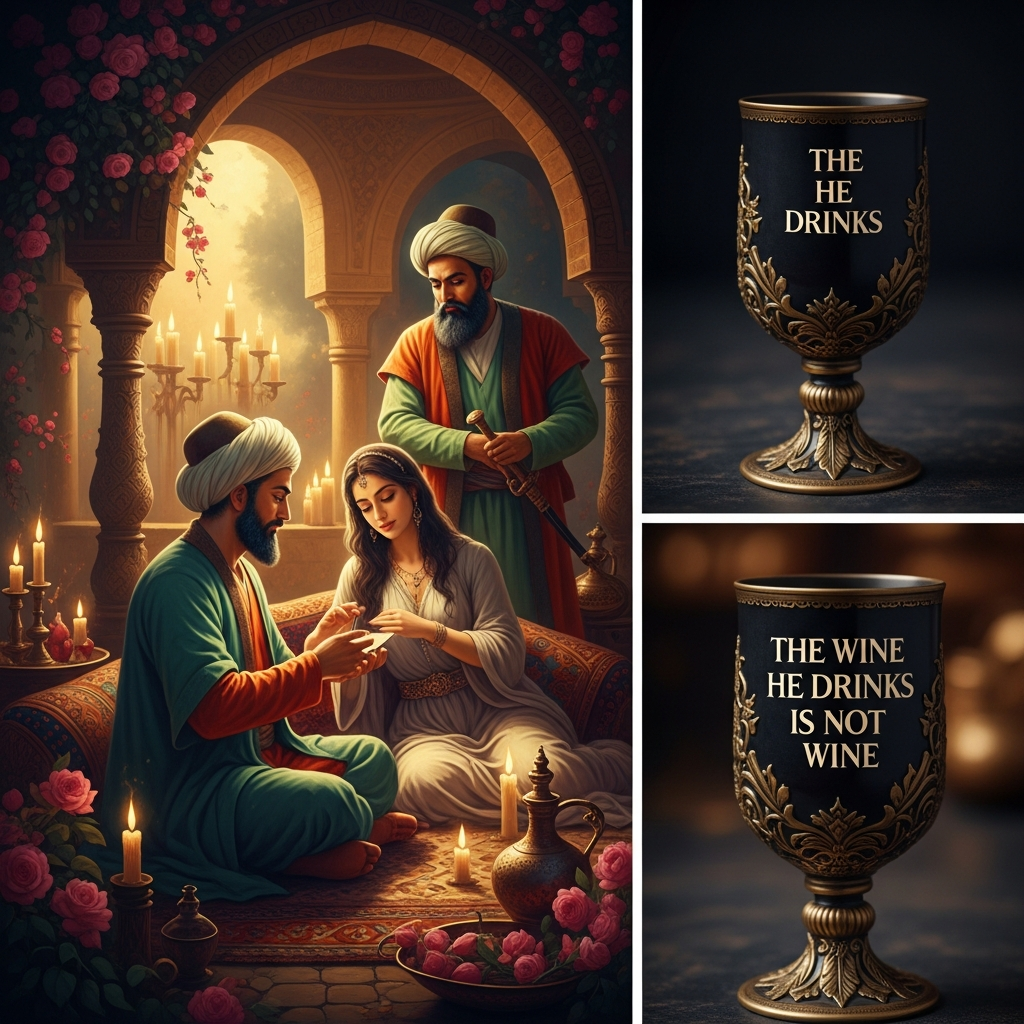 Ḥāfiẓ: The Wine He Drinks Is Not Wine