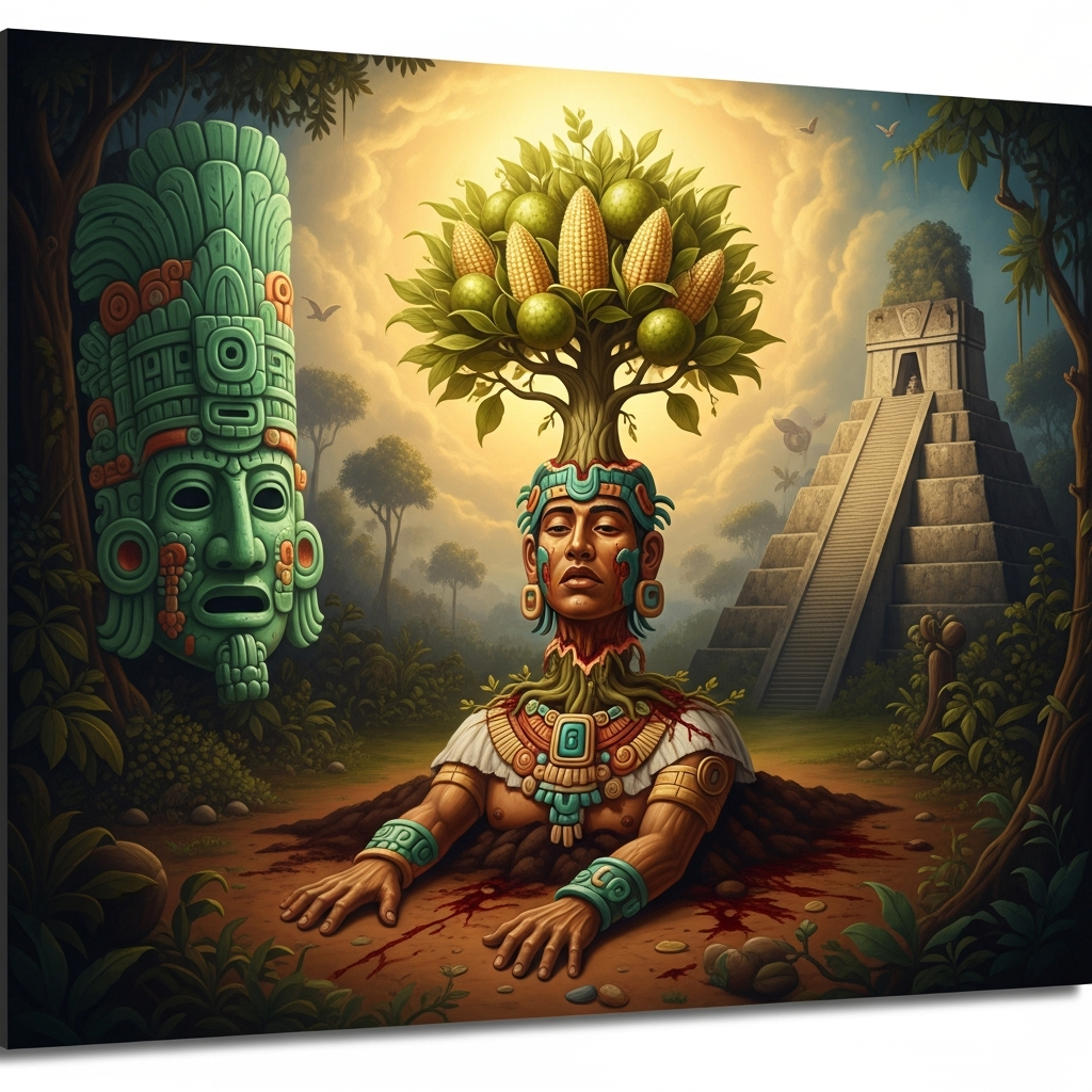 The Maize God Is Decapitated and Blooms