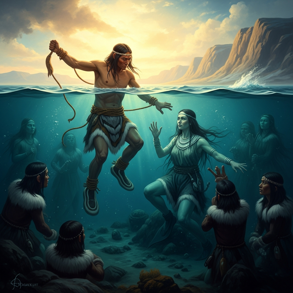 The Angakkuq Goes Under the Sea to Ask Sedna