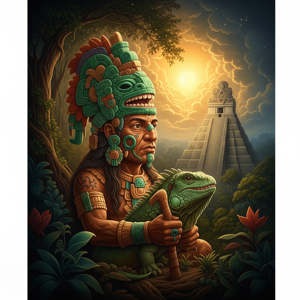 Itzamna: The Iguana Lord Who Invented Writing