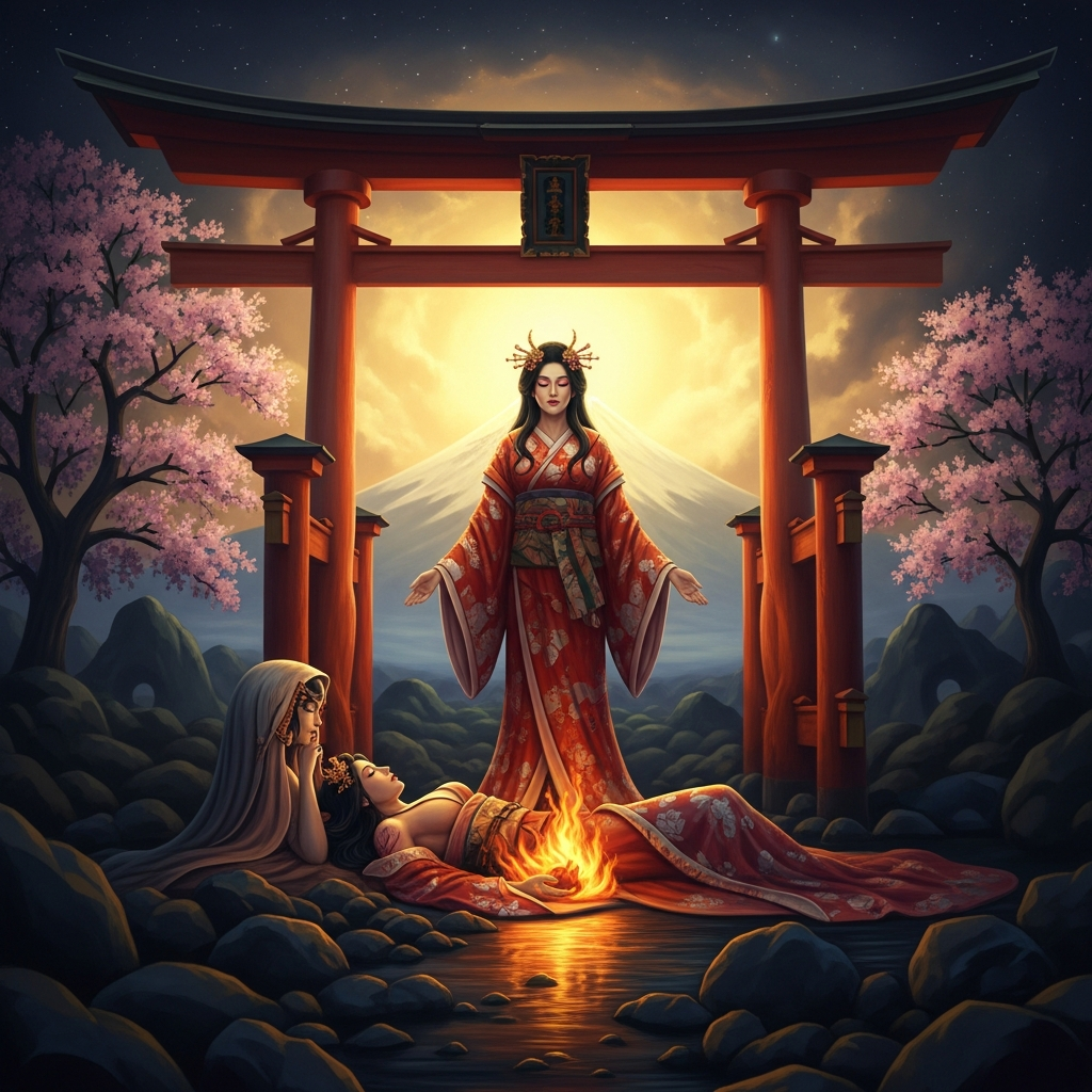 Izanami in the Land of the Dead